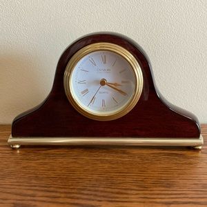 Danbury Clock Company - Quartz - Cherry Wood Desk Clock